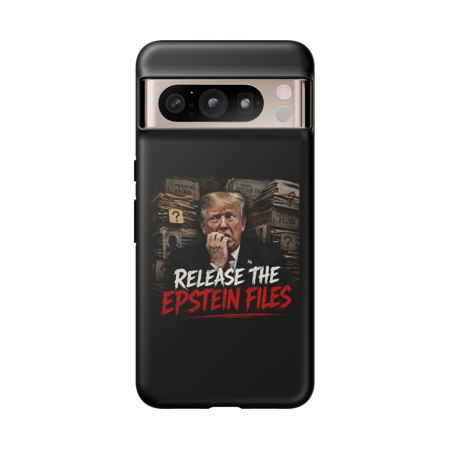 iPhone 16 Case — "Release the Epstein Files" Political Graphic