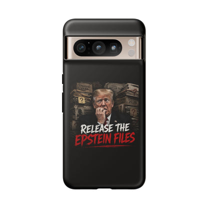 iPhone 16 Case — "Release the Epstein Files" Political Graphic