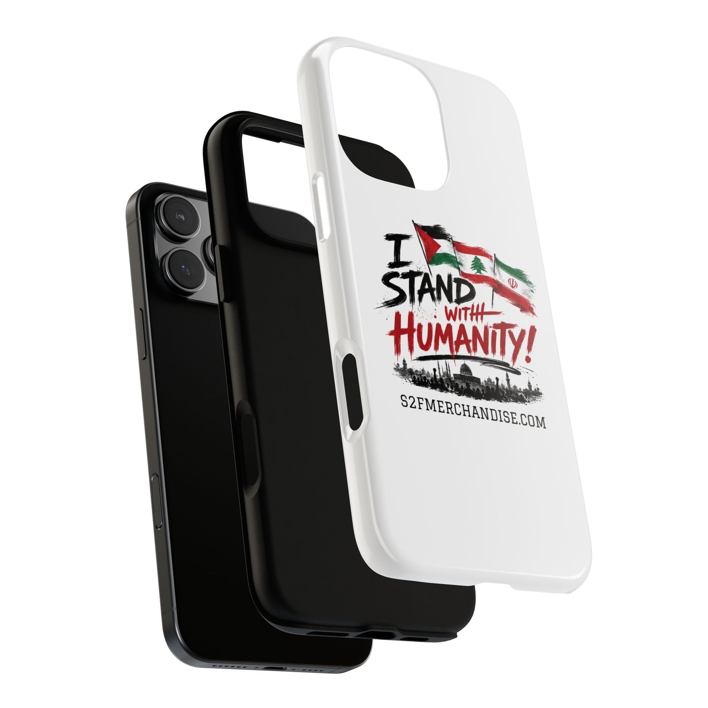 I Stand With Humanity iPhone 16 Case — Solidarity Protective Cover