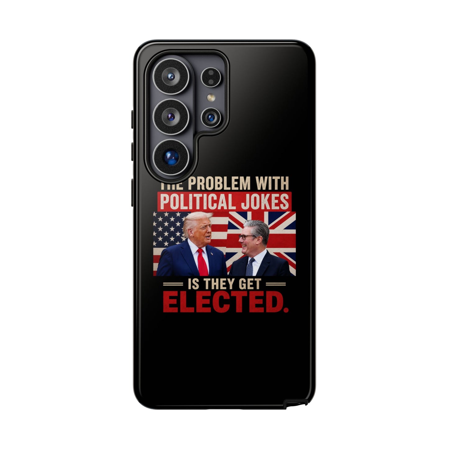 Political Humor Phone Case — "The Problem With Political Jokes Is They Get Elected"