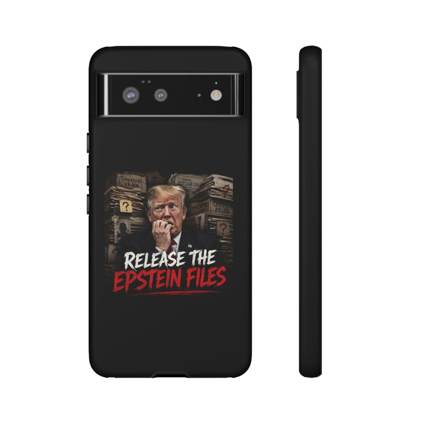 iPhone 16 Case — "Release the Epstein Files" Political Graphic