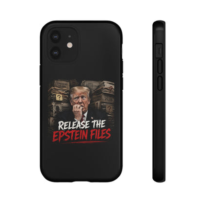 iPhone 16 Case — "Release the Epstein Files" Political Graphic