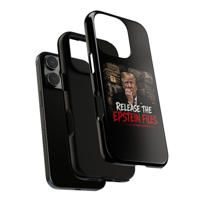 iPhone 16 Case — "Release the Epstein Files" Political Graphic