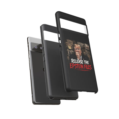 iPhone 16 Case — "Release the Epstein Files" Political Graphic