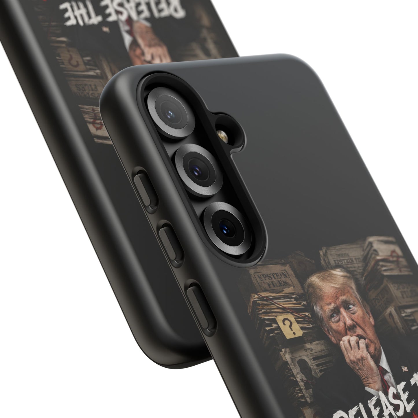 iPhone 16 Case — "Release the Epstein Files" Political Graphic
