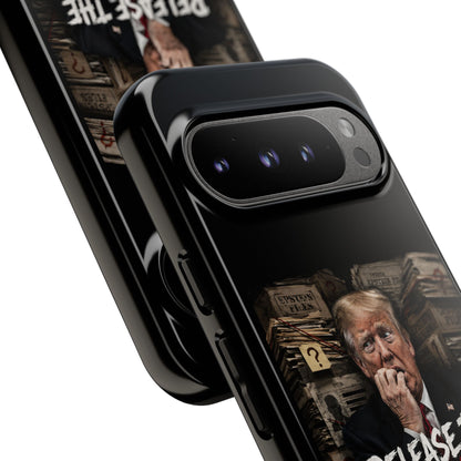 iPhone 16 Case — "Release the Epstein Files" Political Graphic