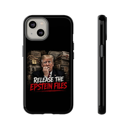 iPhone 16 Case — "Release the Epstein Files" Political Graphic